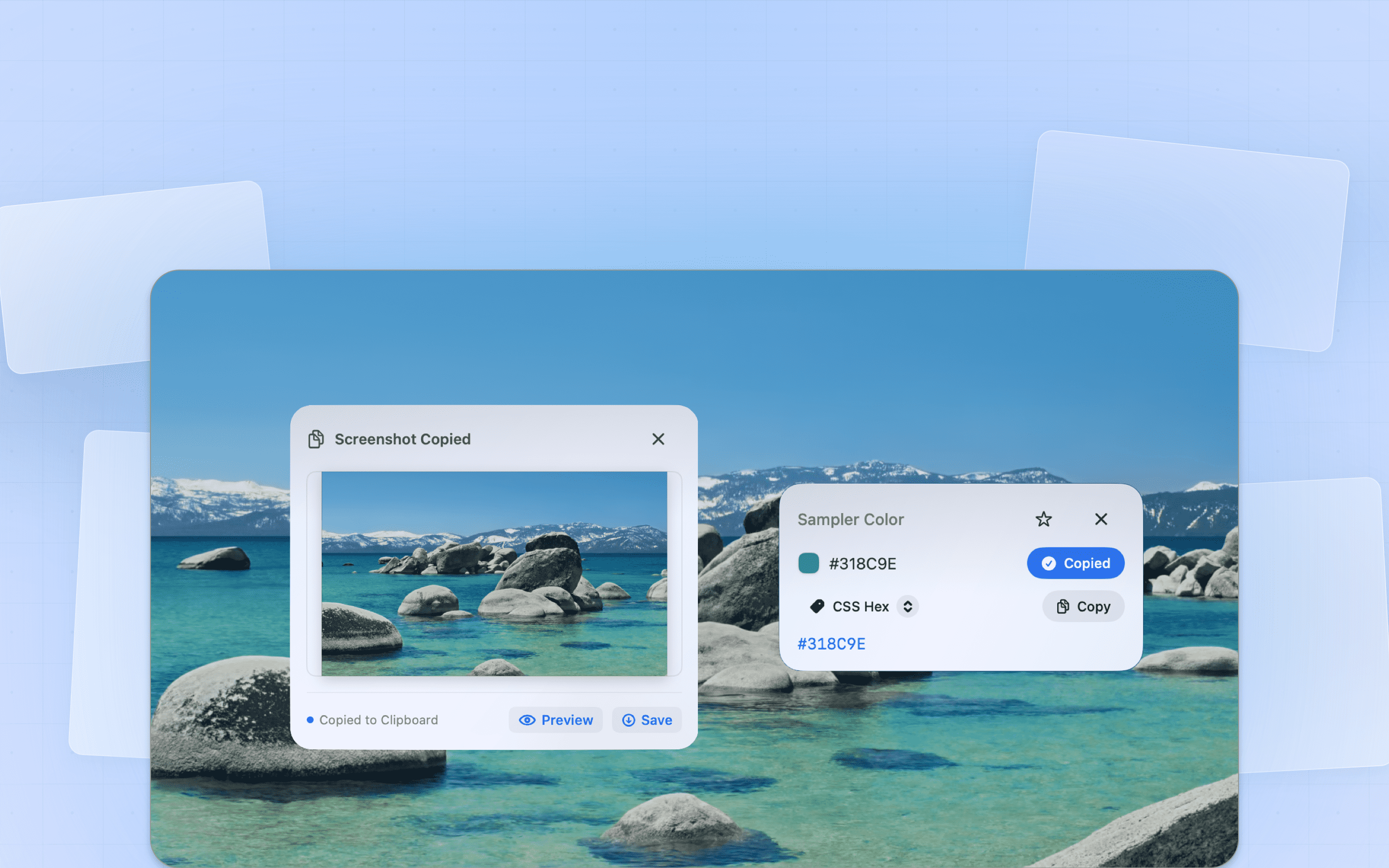 Floating Preview & Quick Actions