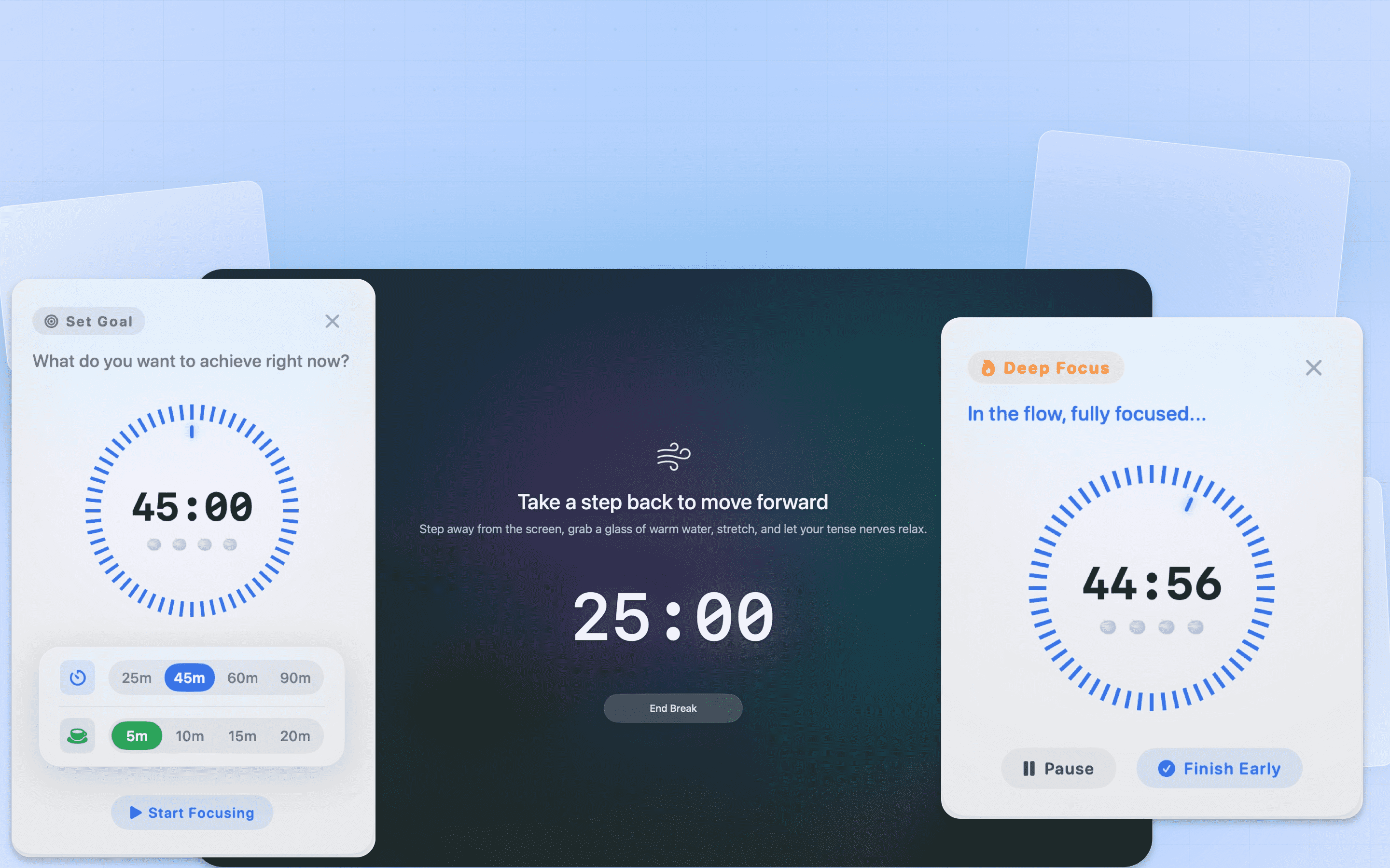 Focus Timer & Break Reminders